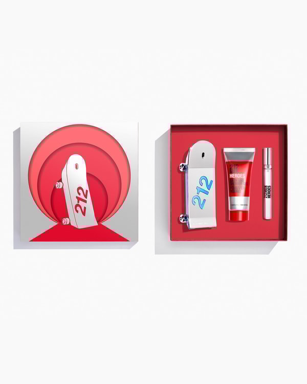 212 Heroes 90ml Eau de Toilette, 100ml Shower Gel and 10ml Megaspritzer